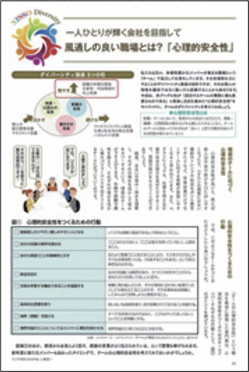 風通しの良い職場とは?「心理的安全性」